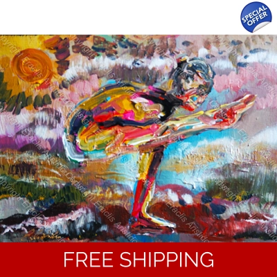 Abstract Sunny Yoga Expression 553